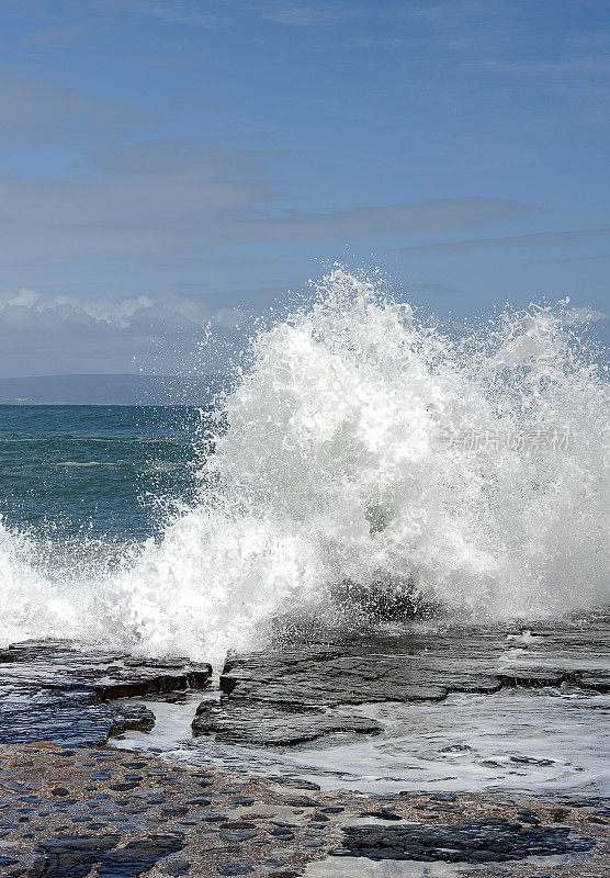 浪花，Cape Point，好望角，Cape Colony, Cape Town，南非。